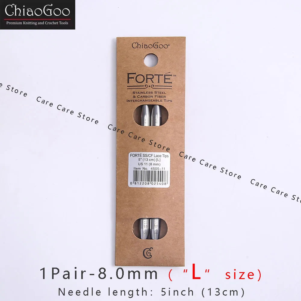 1Pair ChiaoGoo 13cm/5Inch FORTE Knitting Needles