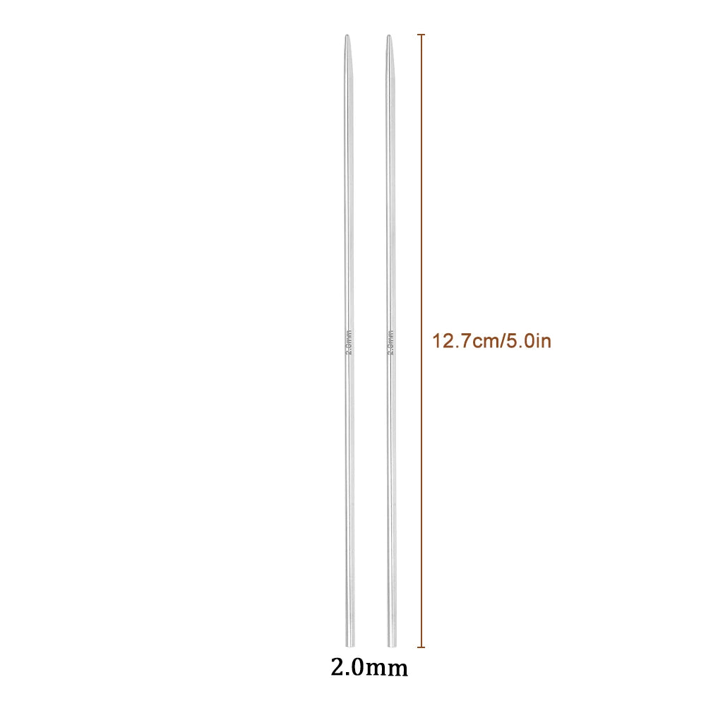 Interchangeable Circular Knitting Needles 2-5mm Detachable Stainless Steel Crochet Knitting Tool DIY Handmade Weaving Crafts Kit