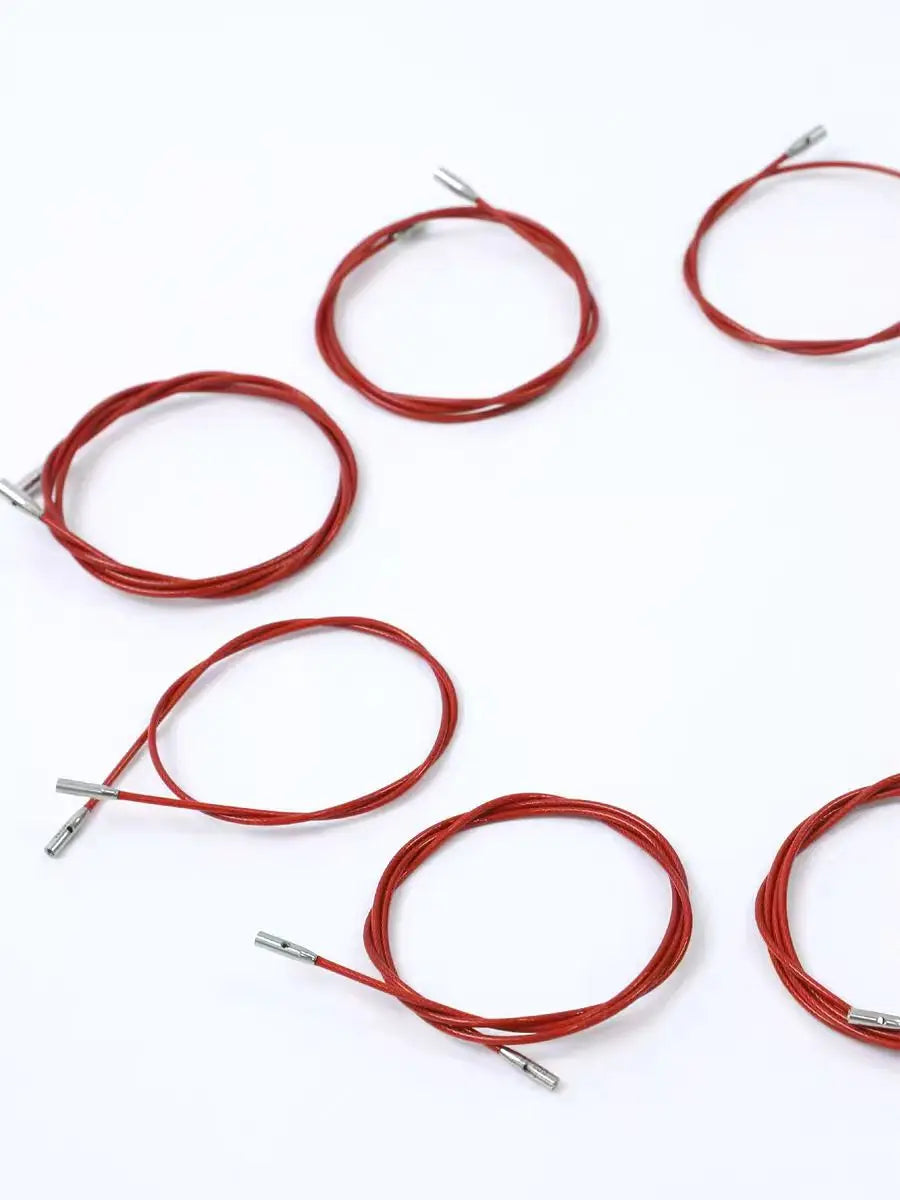 1Piece Original ChiaoGoo TWIST Red Interchangeable Knitting Needles Cable Spokes Cord ChiaoGoo Memory-Free Nylon Steel Cables