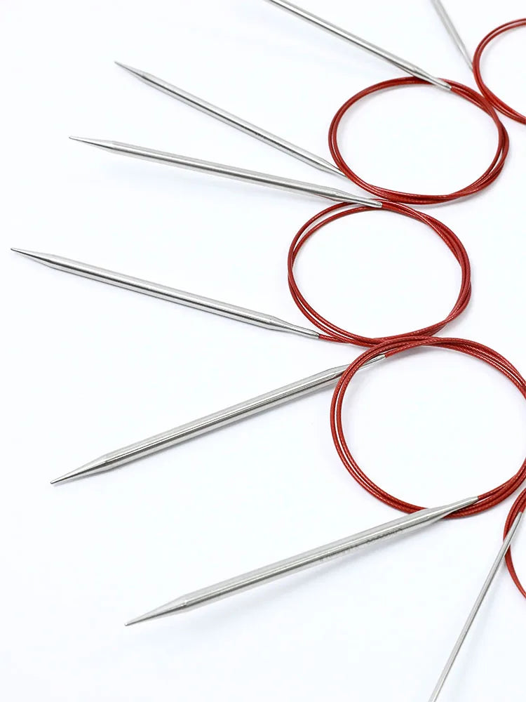 Original ChiaoGoo 80cm Premium Stainless Steel Circular Knitting Needles