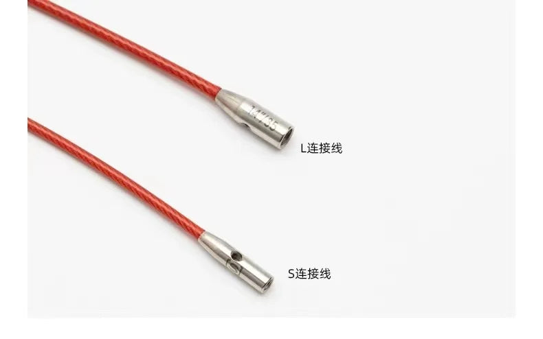 1Piece Original ChiaoGoo TWIST Red Interchangeable Knitting Needles Cable Spokes Cord ChiaoGoo Memory-Free Nylon Steel Cables