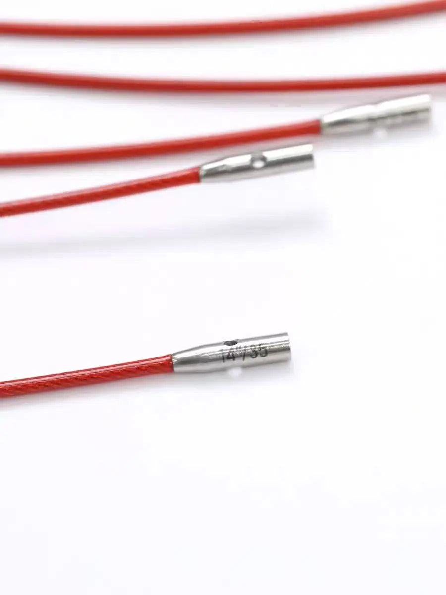 1Piece Original ChiaoGoo TWIST Red Interchangeable Knitting Needles Cable Spokes Cord ChiaoGoo Memory-Free Nylon Steel Cables