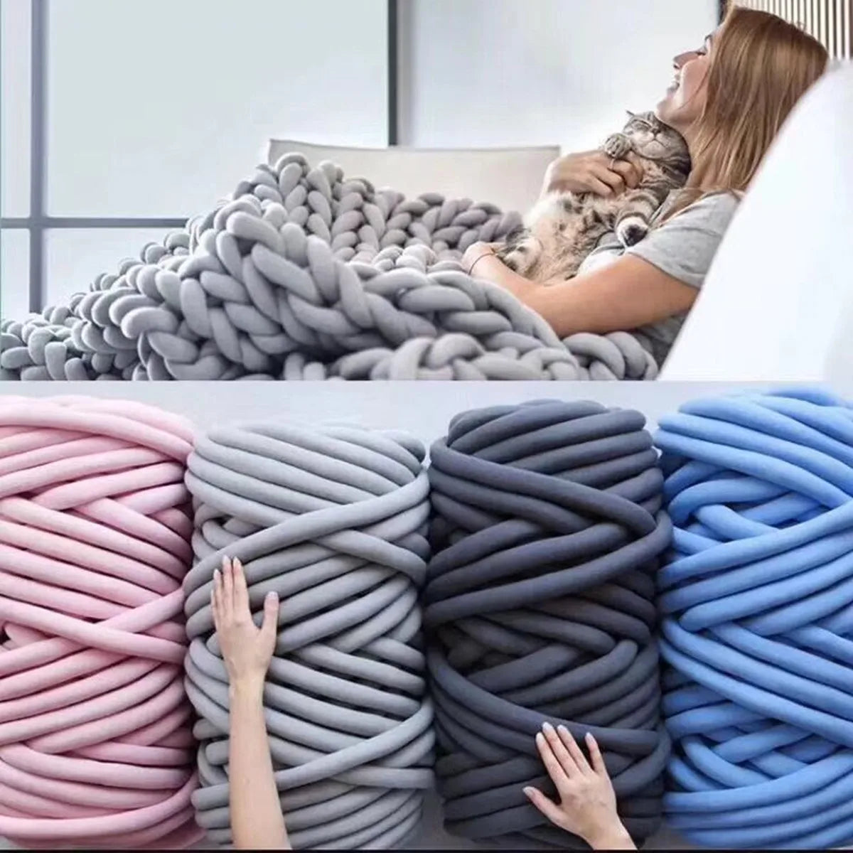 250g Thick Super Bulky Chunky Yarn