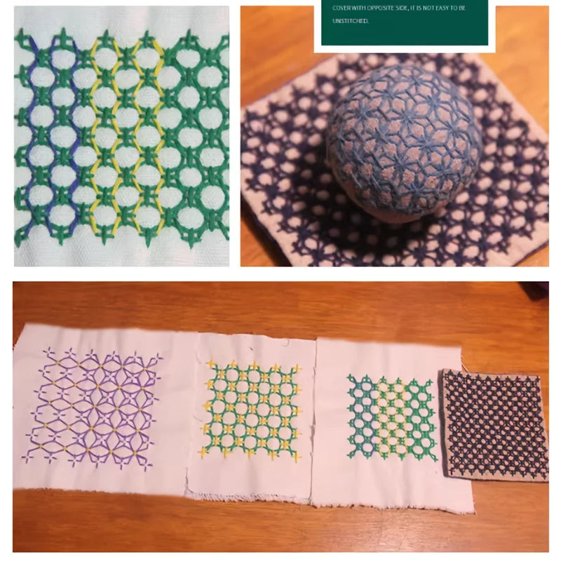 Sashiko Quilting Stencil Templates 8pcs
