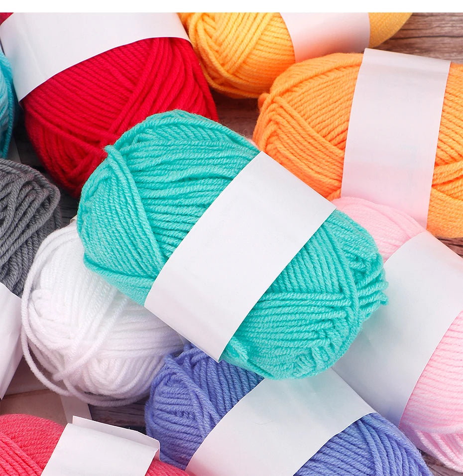 4-Ply Milk Cotton Yarn – 25/50pcs