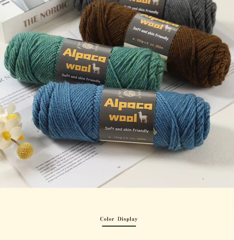 Alpaca Wool Chunky Yarn 500g – 5 Pack