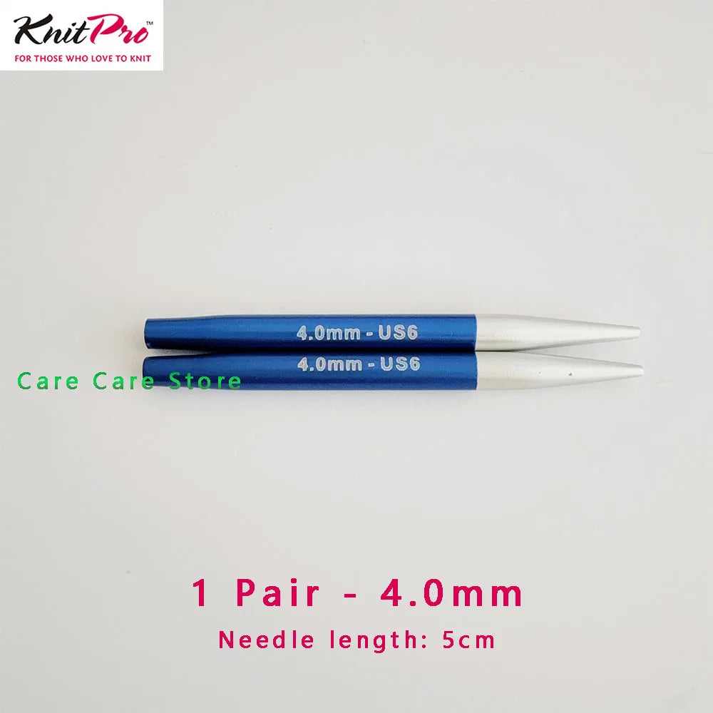 1Pair KnitPro Zing 5cm Interchangeable Circular Knitting Needls
