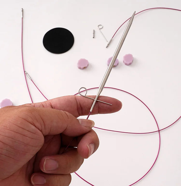 9 Pairs (2.2-4.5mm) Detachable Circular Needles Set