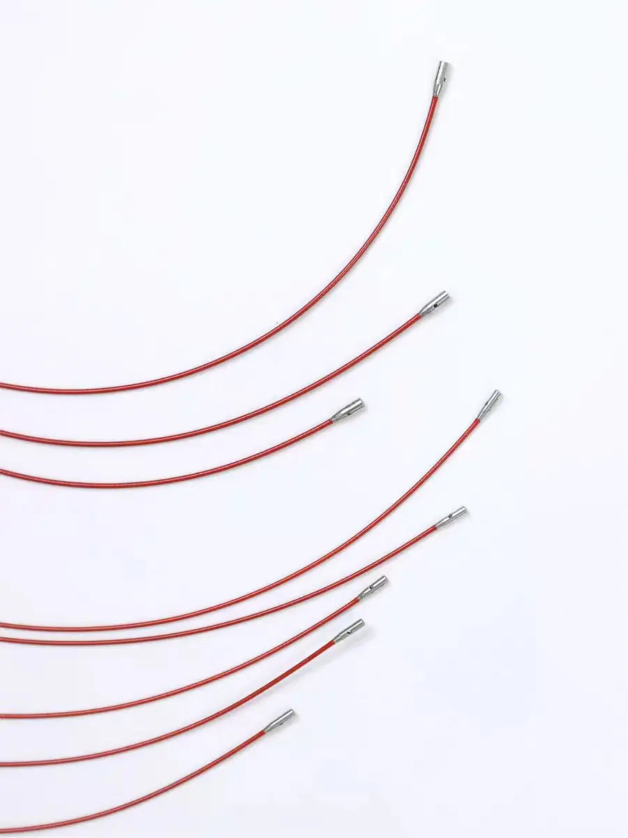 1Piece Original ChiaoGoo TWIST Red Interchangeable Knitting Needles Cable Spokes Cord ChiaoGoo Memory-Free Nylon Steel Cables