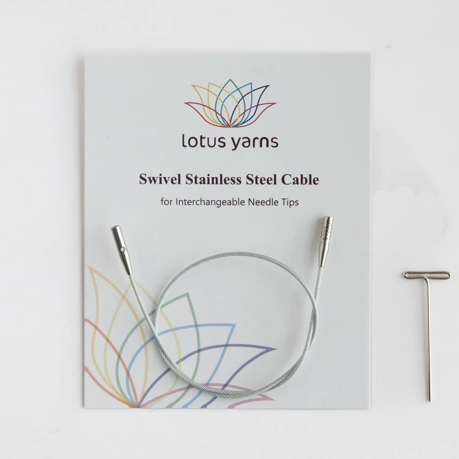 Lotus Yarns 360°  Silver Swivel Cables