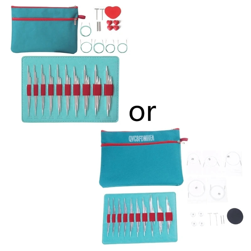 10Pairs Interchangeable Circular Knitting Needle