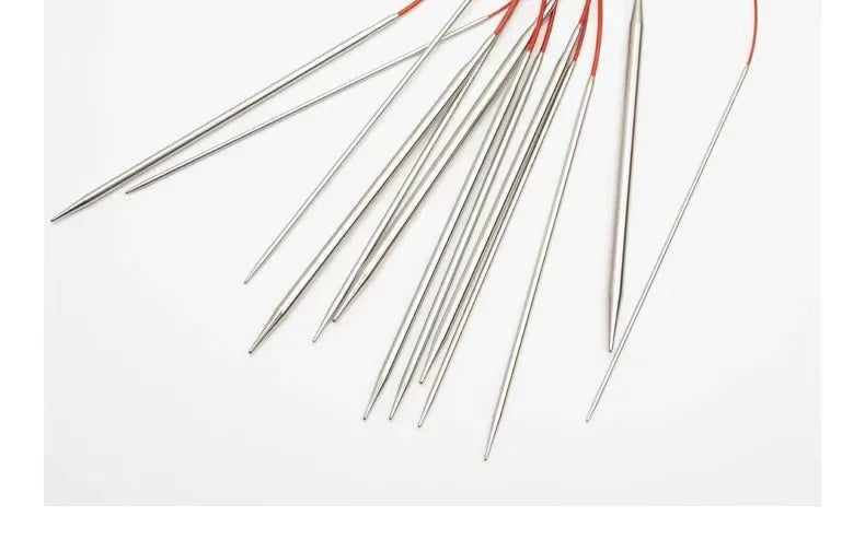 Original ChiaoGoo 80cm Premium Stainless Steel Circular Knitting Needles