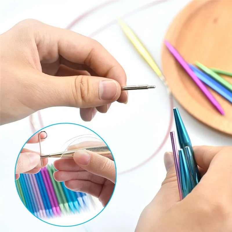 37pc Circular Interchangeable Knitting Needle Set