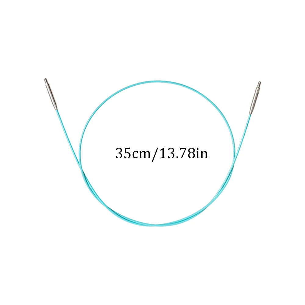 Interchangeable Circular Knitting Needles 2-5mm Detachable Stainless Steel Crochet Knitting Tool DIY Handmade Weaving Crafts Kit