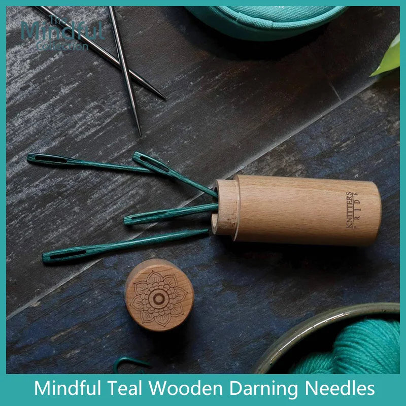 Knitters Pride Mindful Collection The Teal Wooden Daring Needles
