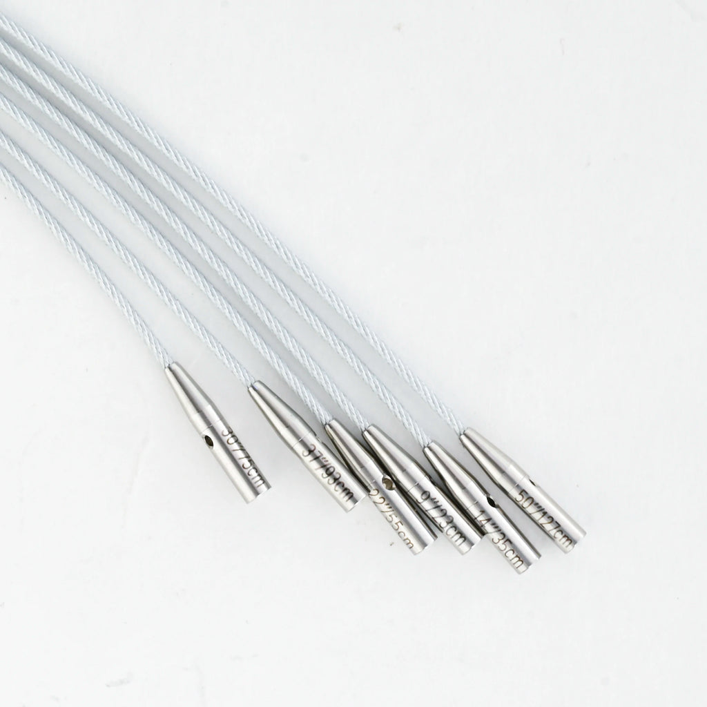 Lotus Yarns 360°  Silver Swivel Cables
