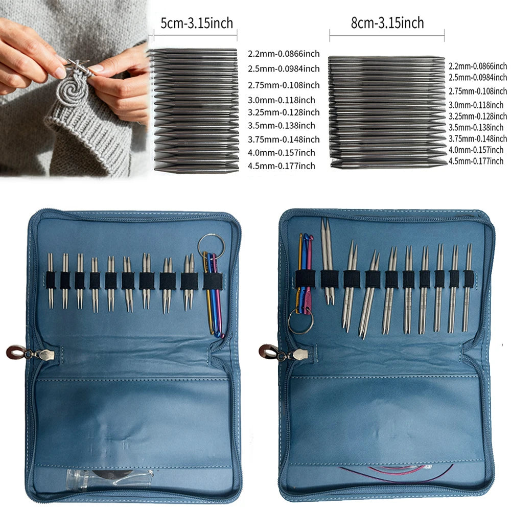 A Set of 34 Knitting Tools Sleeve Needles