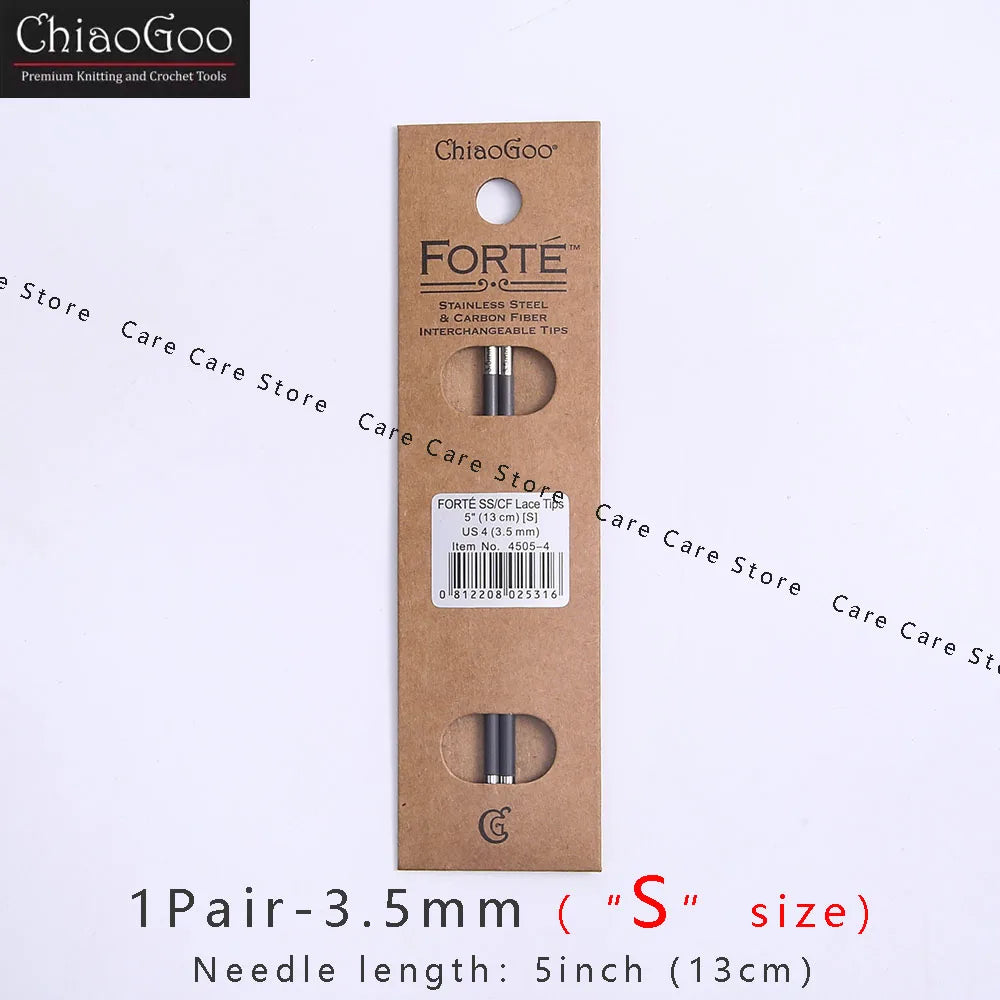 1Pair ChiaoGoo 13cm/5Inch FORTE Knitting Needles