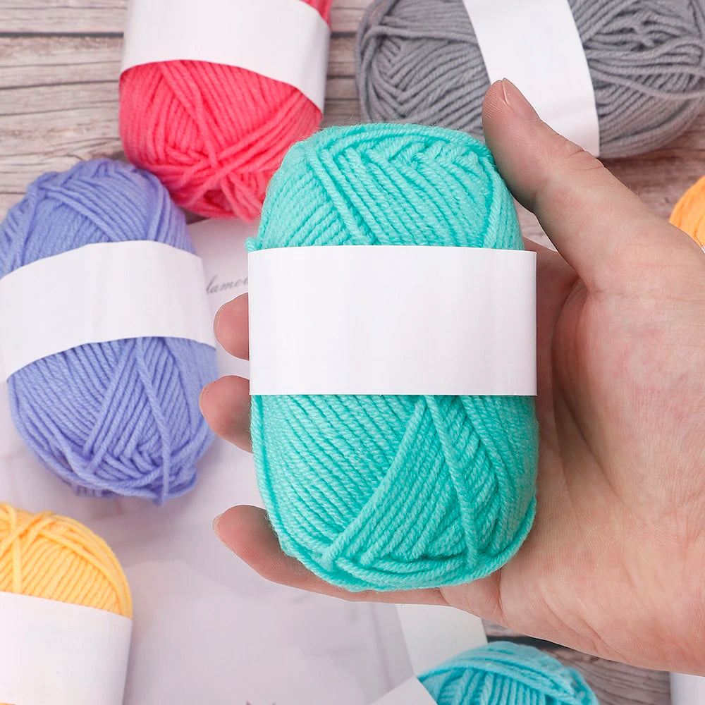 4-Ply Milk Cotton Yarn – 25/50pcs