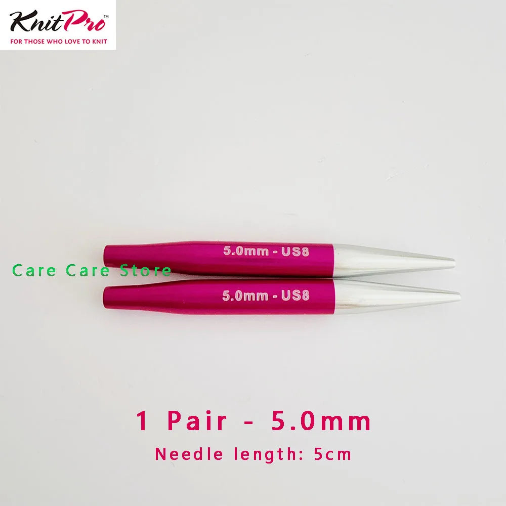 1Pair KnitPro Zing 5cm Interchangeable Circular Knitting Needls