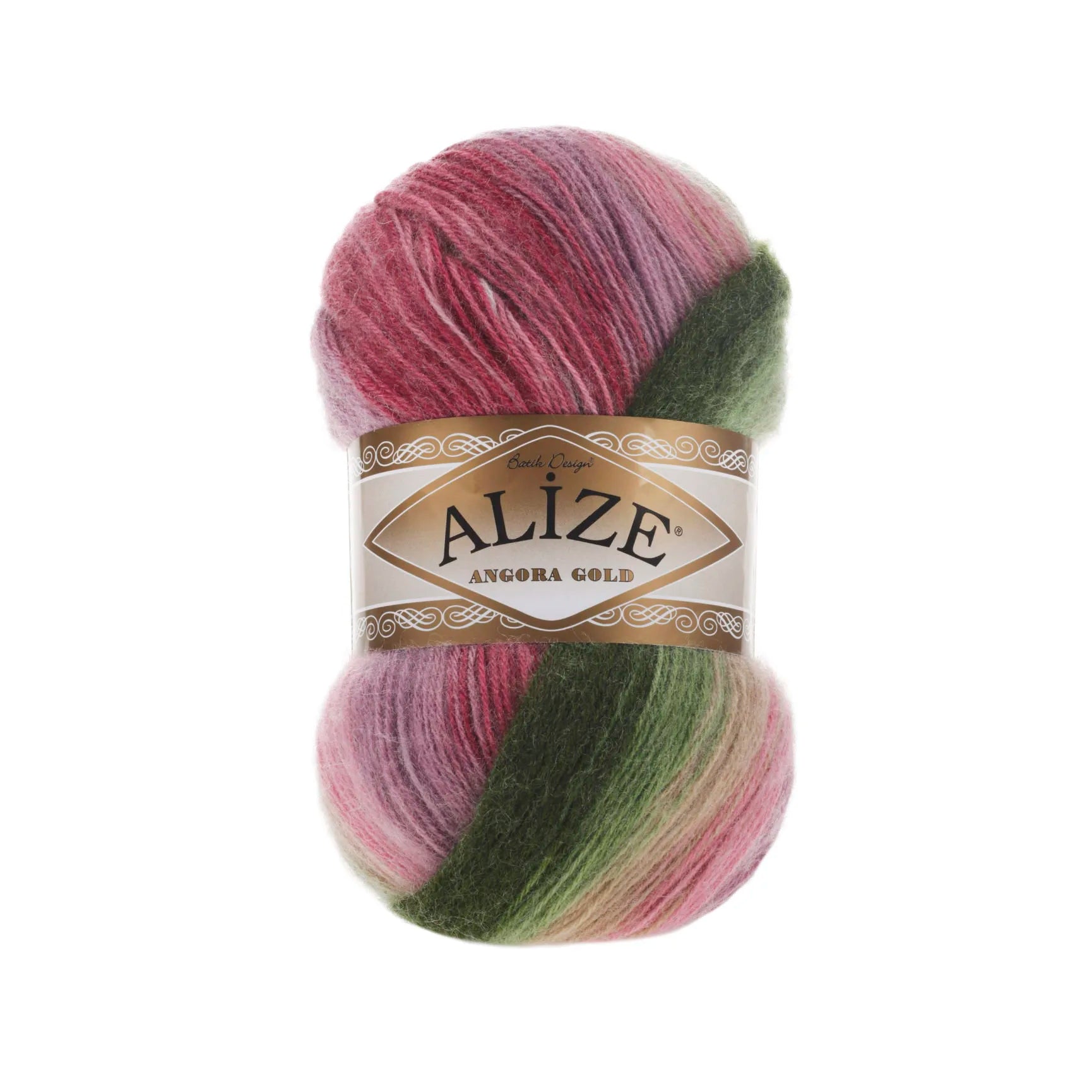 1 Pack ( 5 Balls ) Alize Angora Gold Batik