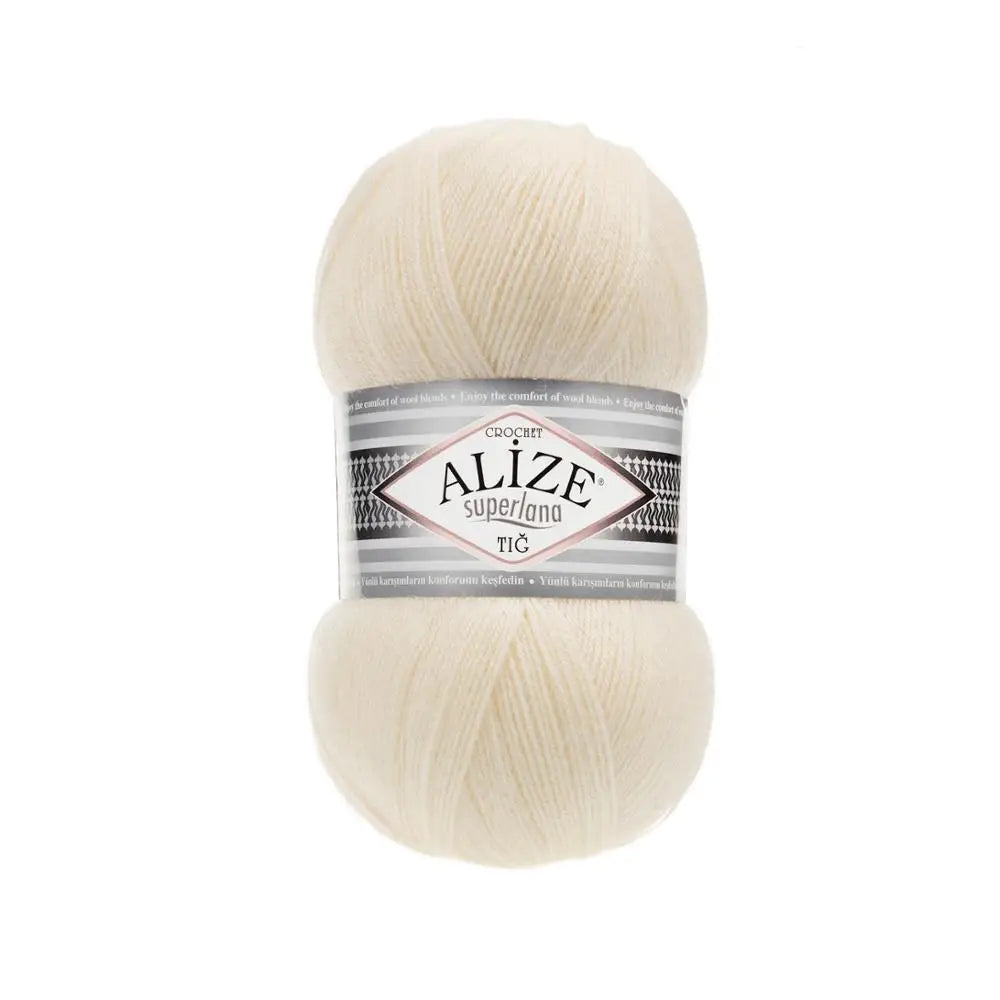 1 Pack ( 5 Balls ) Alize SUPERLANA TIG