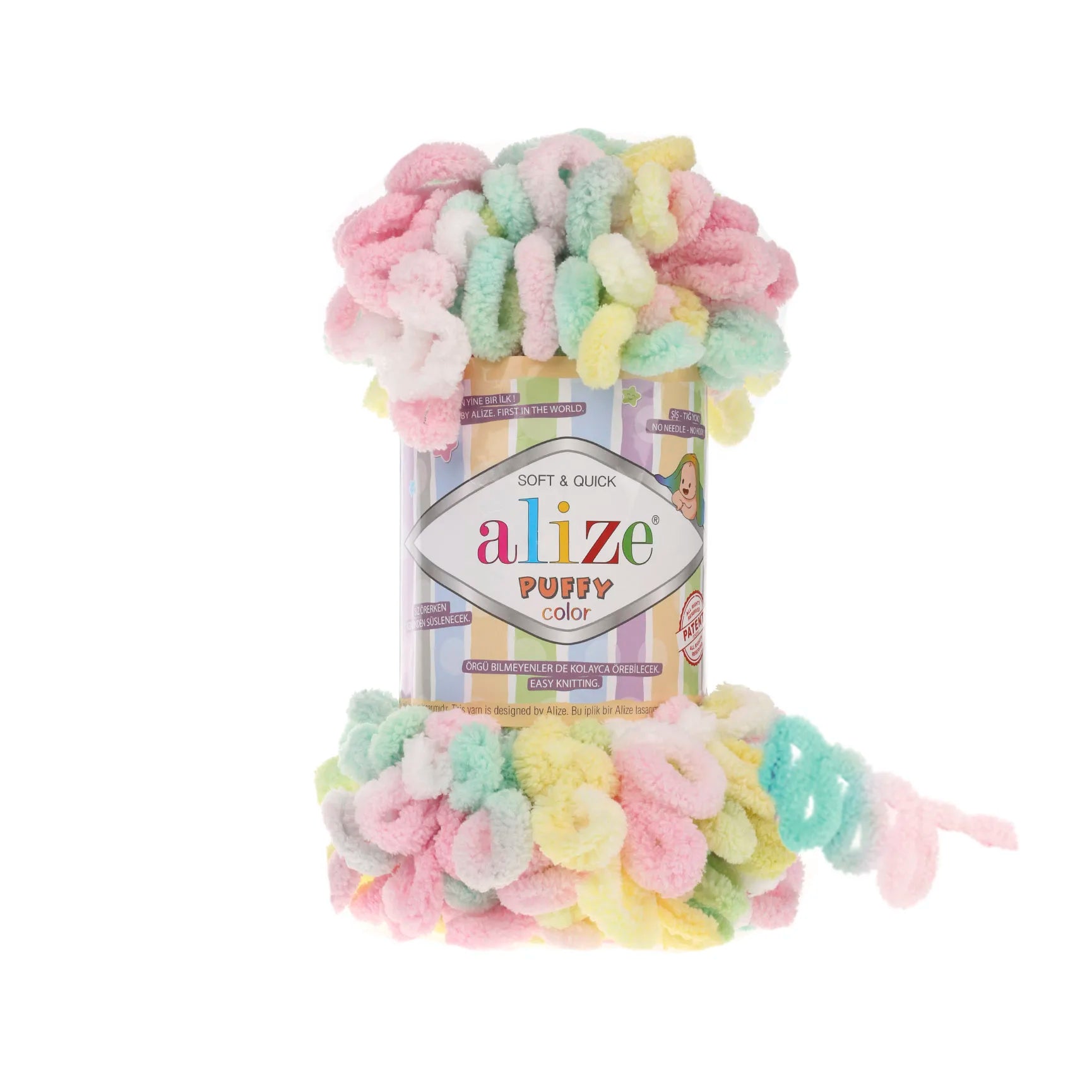 Плюшевая пряжа Alize Puffy Color Amigurumi