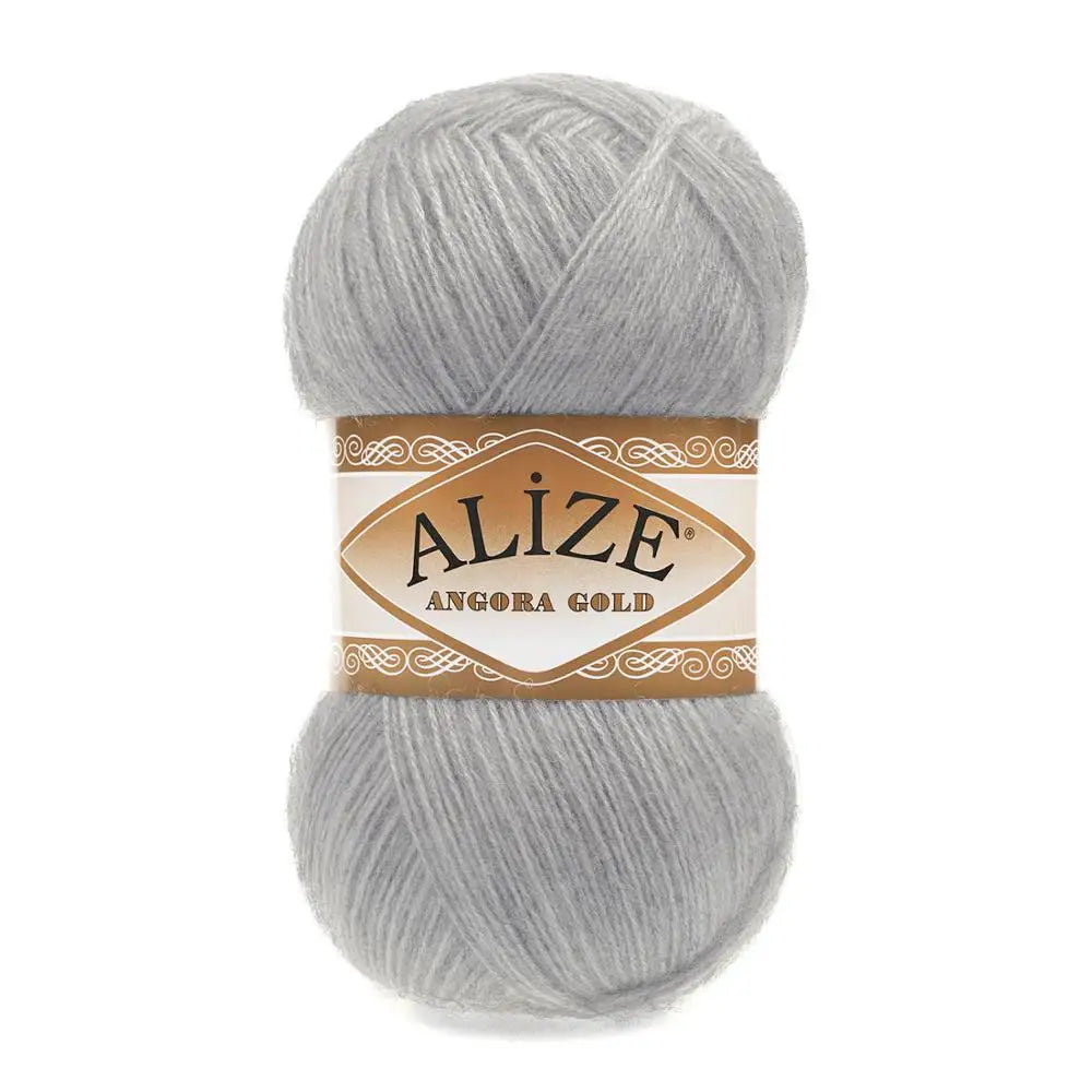 1 Pack ( 5 Balls ) Alize Angora Gold