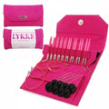 LYKKE BLUSH 3.5'' 9cm  Interchangeable Circular Knitting Needle Set Pink Color  Wooden