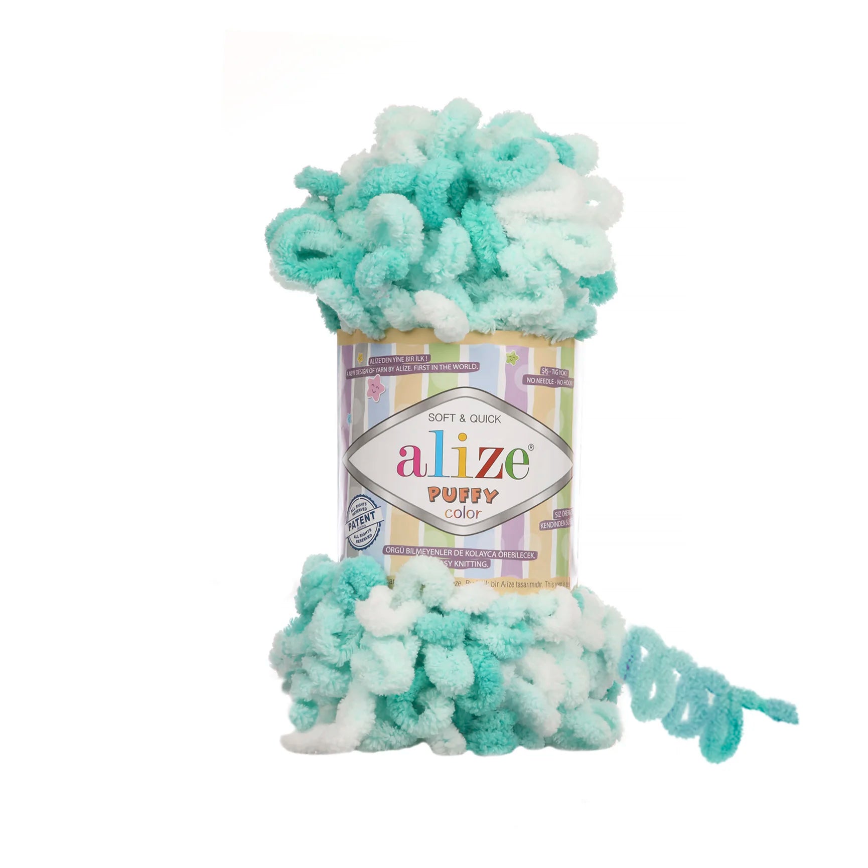 Плюшевая пряжа Alize Puffy Color Amigurumi