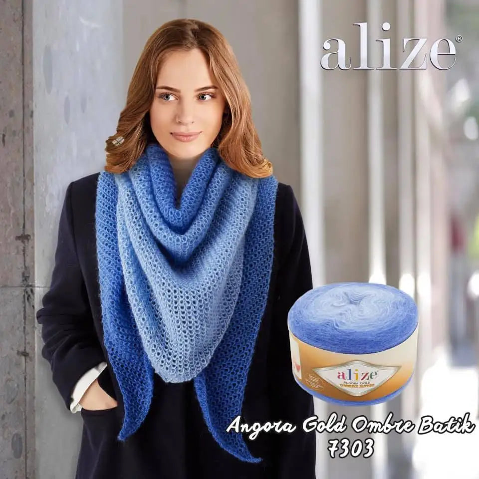 Alize Angora Gold Ombre Batik Cake