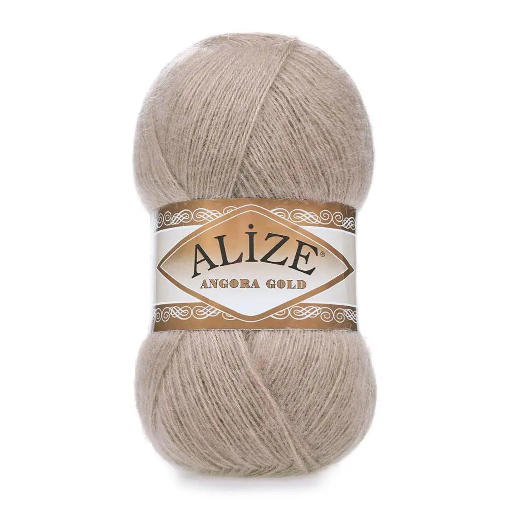 1 Pack ( 5 Balls ) Alize Angora Gold