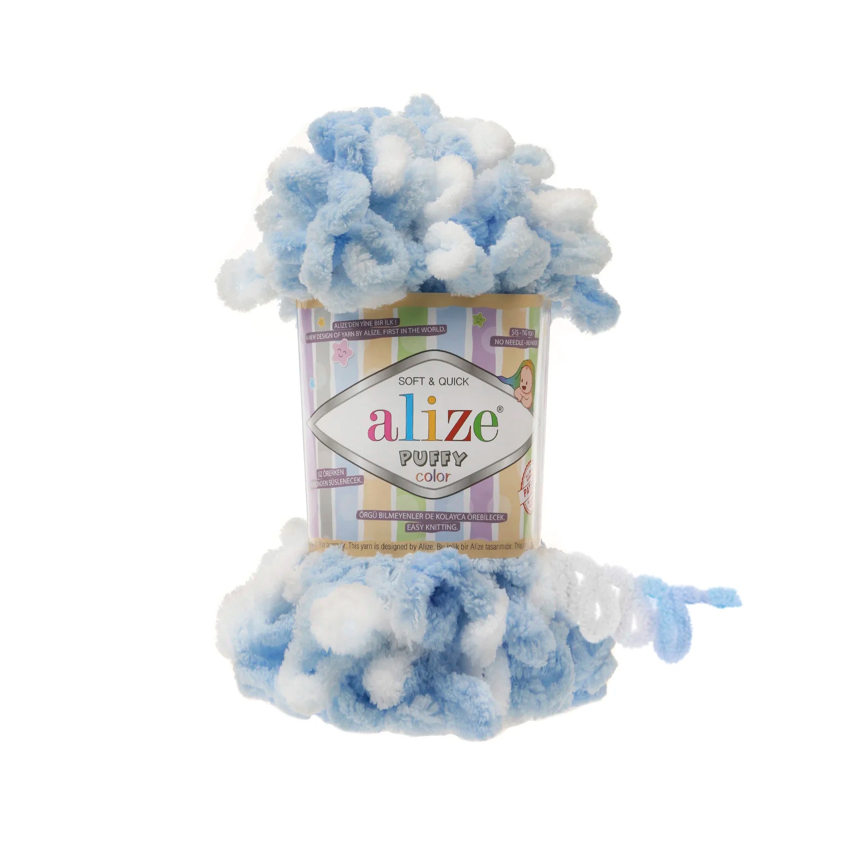 Плюшевая пряжа Alize Puffy Color Amigurumi