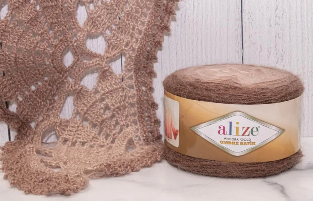 Alize Angora Gold Ombre Batik Cake