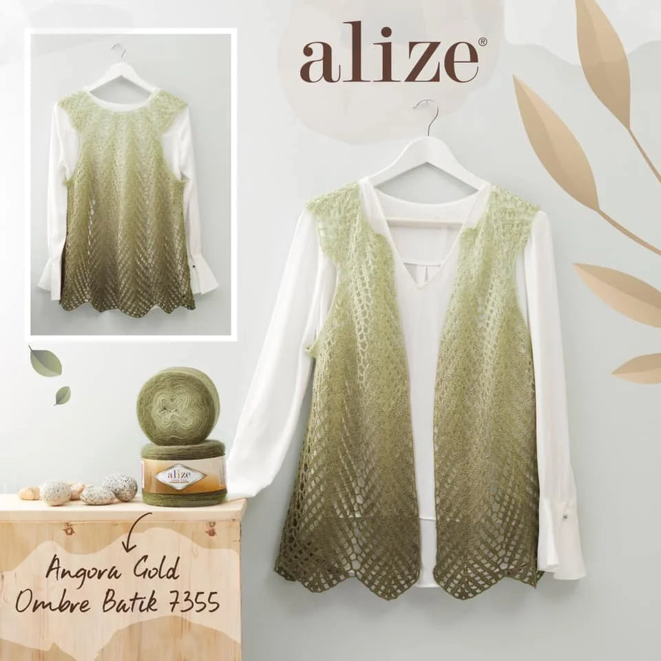 Alize Angora Gold Ombre Batik Cake