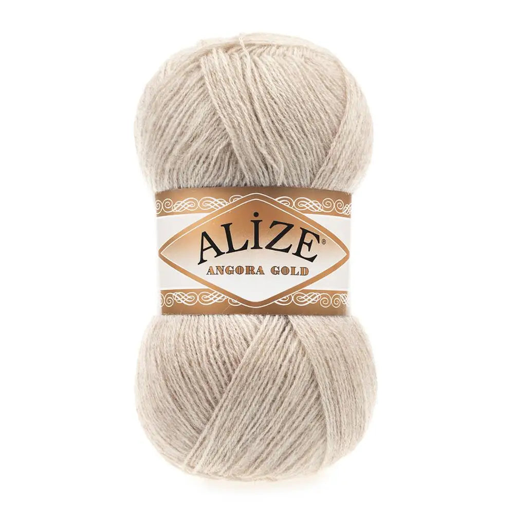 1 Pack ( 5 Balls ) Alize Angora Gold
