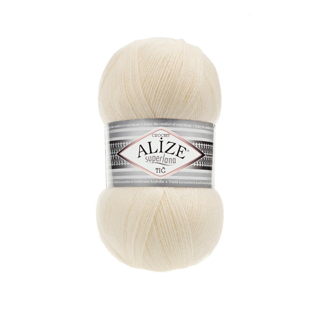 1 Pack ( 5 Balls ) Alize SUPERLANA TIG