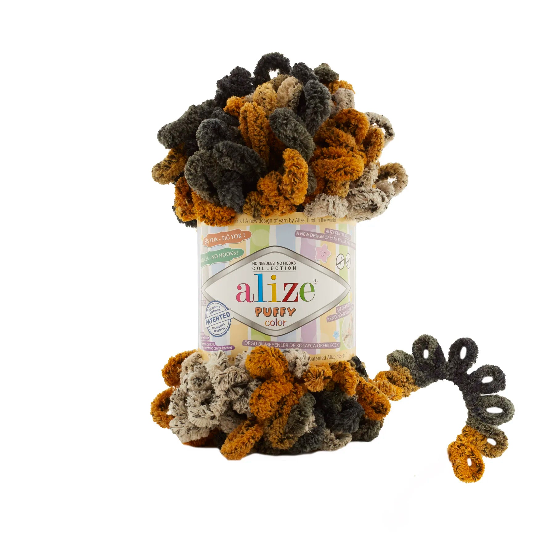 Плюшевая пряжа Alize Puffy Color Amigurumi
