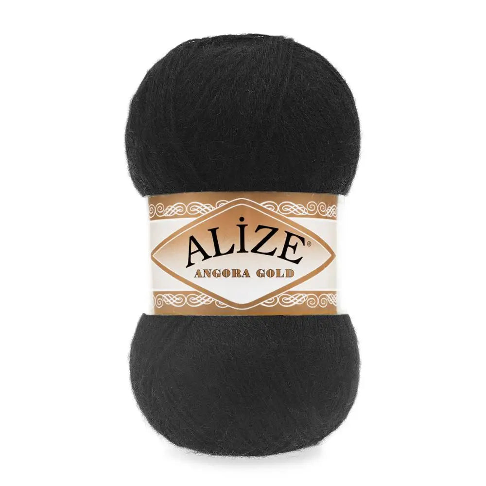 1 Pack ( 5 Balls ) Alize Angora Gold