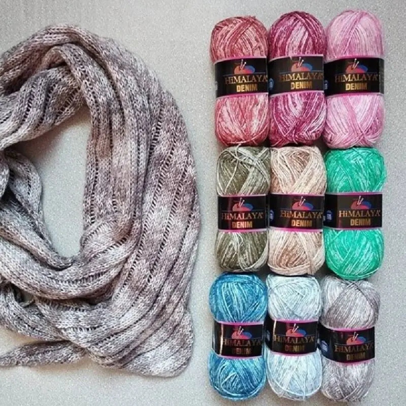 Natürliches Baumwollgarn Himalaya Denim 5 LOT/KNÄUEL 50g-140m