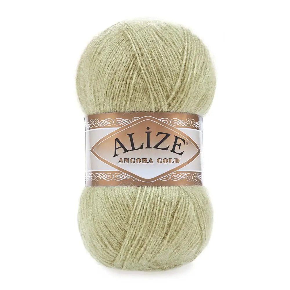 1 Pack ( 5 Balls ) Alize Angora Gold