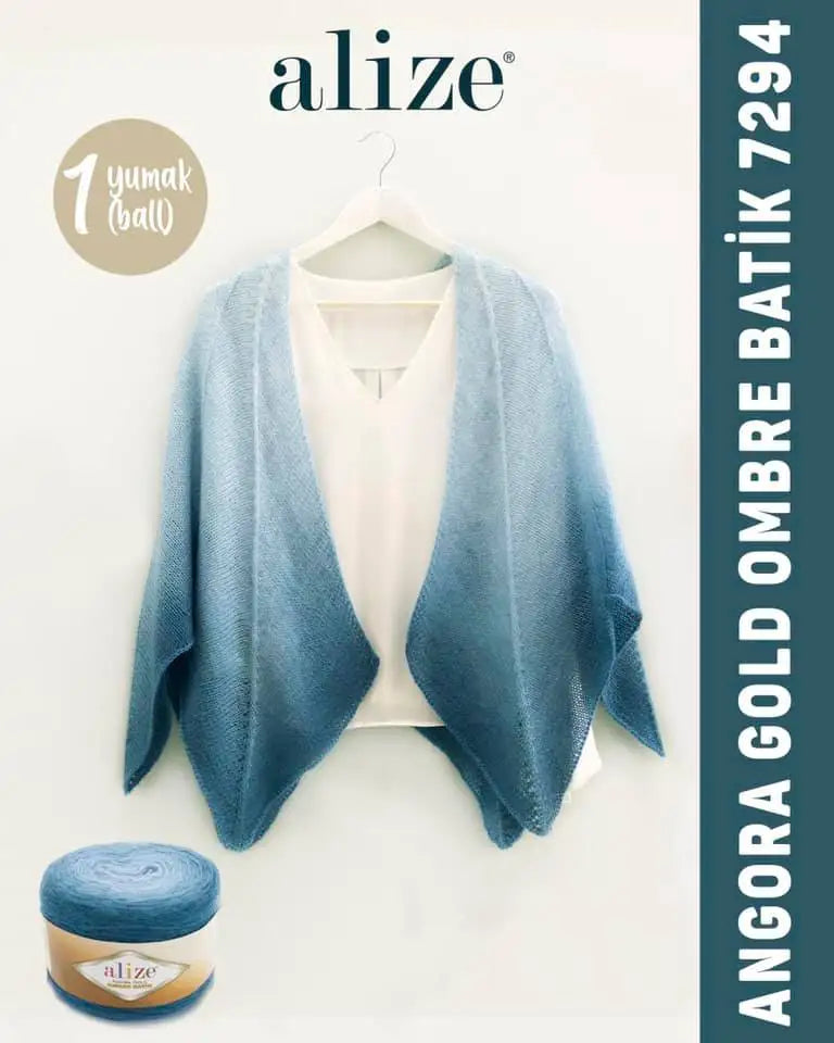 Alize Angora Gold Ombre Batik Cake