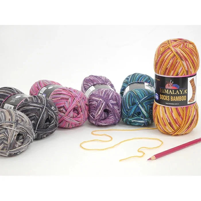 Himalaya Socken Bambus Garn 100g Stricken Häkeln Beste Qualität Türkische Wolle Baumwolle Kaschmir Nerz Merino DIY Spitze Faden Bunt