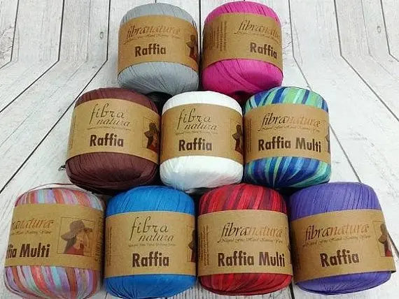 Fibra Natura Raffia Garn 22 Farben