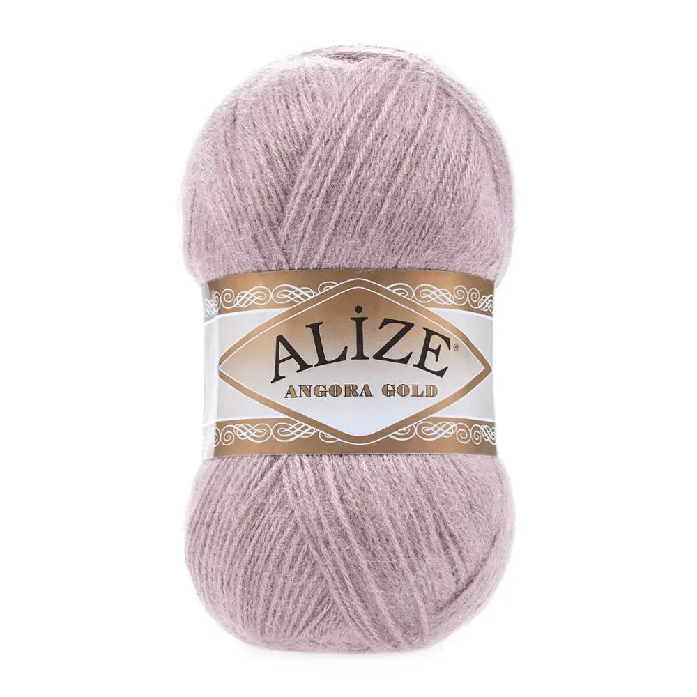 1 Pack ( 5 Balls ) Alize Angora Gold