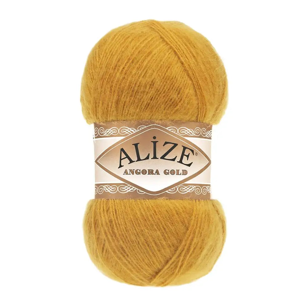 1 Pack ( 5 Balls ) Alize Angora Gold