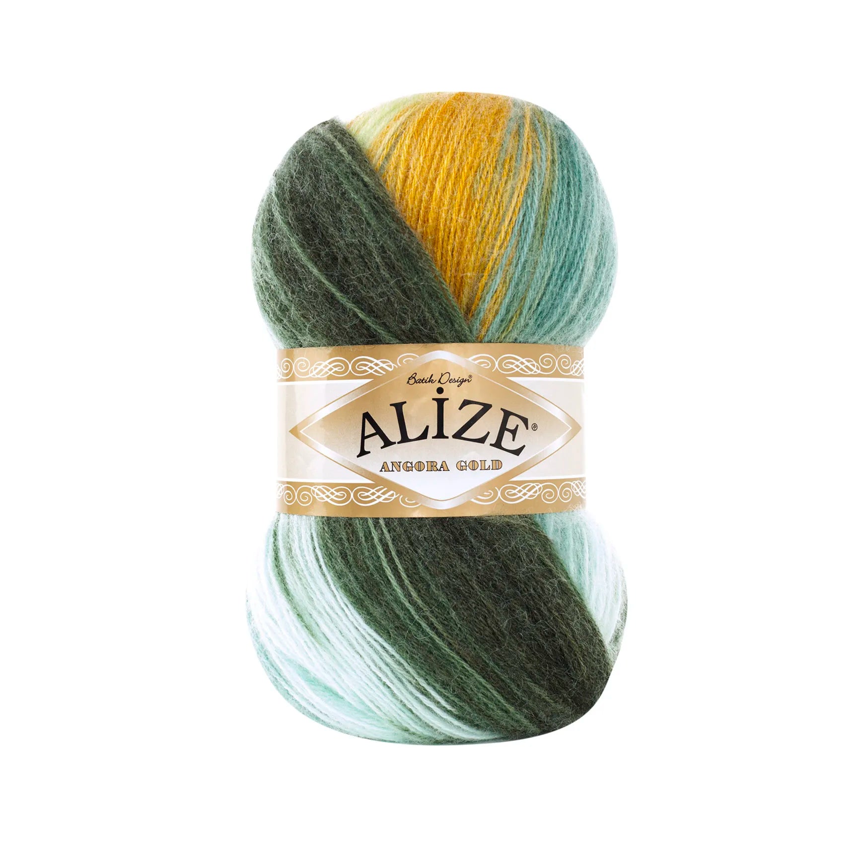 1 Pack ( 5 Balls ) Alize Angora Gold Batik