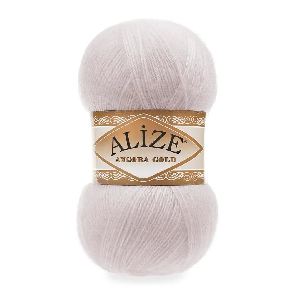 1 Pack ( 5 Balls ) Alize Angora Gold