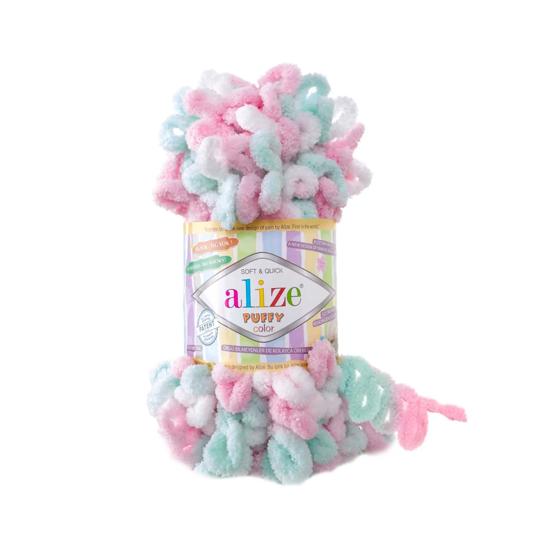 Плюшевая пряжа Alize Puffy Color Amigurumi
