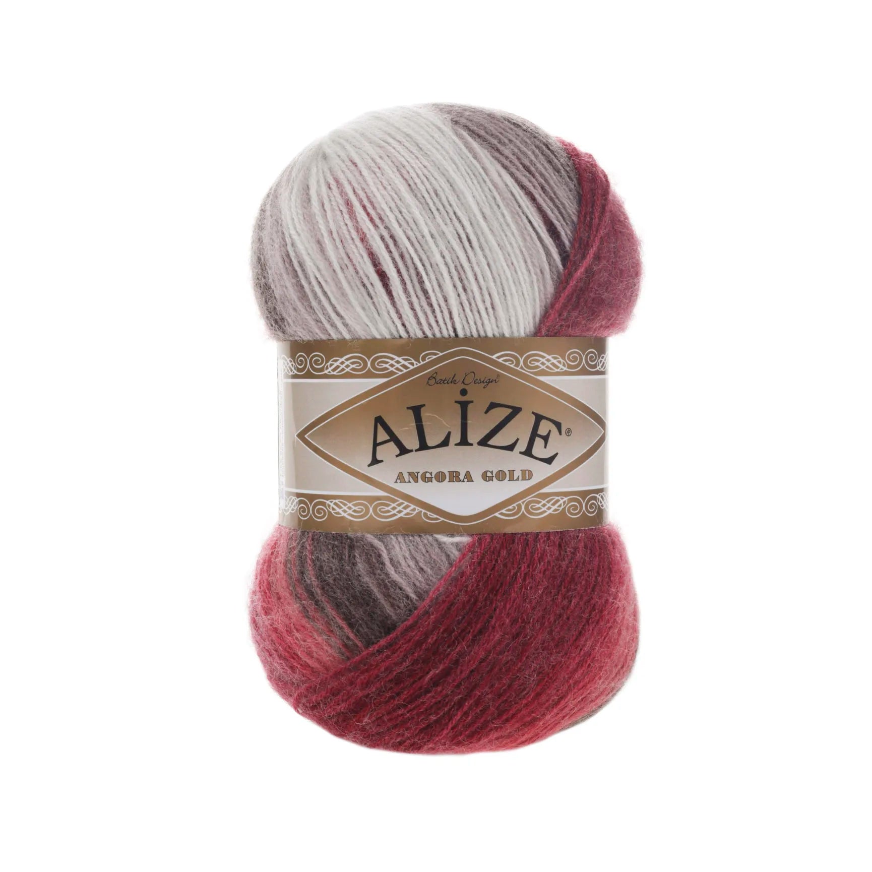 1 Pack ( 5 Balls ) Alize Angora Gold Batik